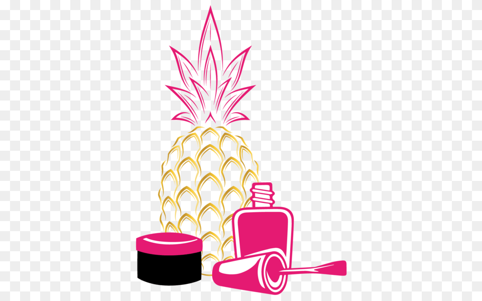 Nail Polish Clipart Hession Hairdressing, Food, Fruit, Pineapple, Plant Free Transparent Png