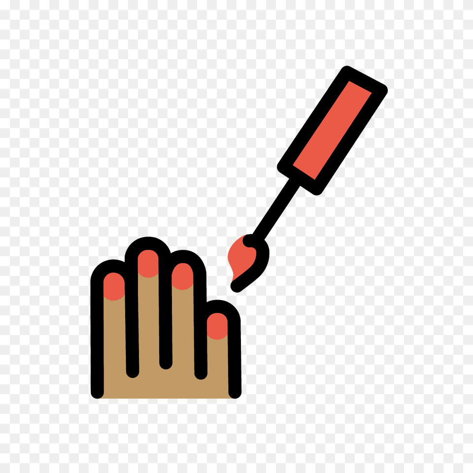 Nail Polish Emoji Clipart, Body Part, Hand, Person, Device Png Image