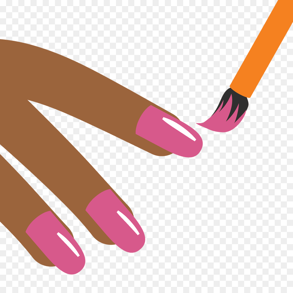 Nail Polish Emoji Clipart, Body Part, Hand, Person, Manicure Png Image