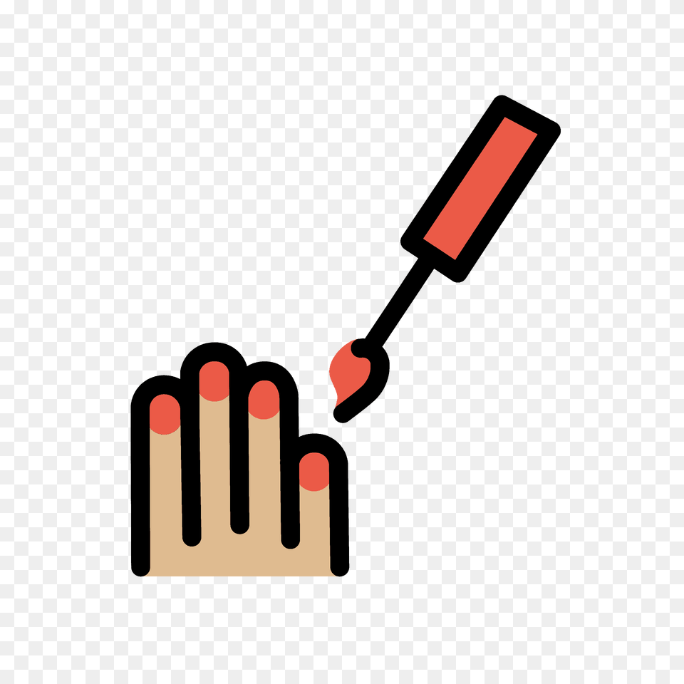 Nail Polish Emoji Clipart, Body Part, Hand, Person, Device Free Png