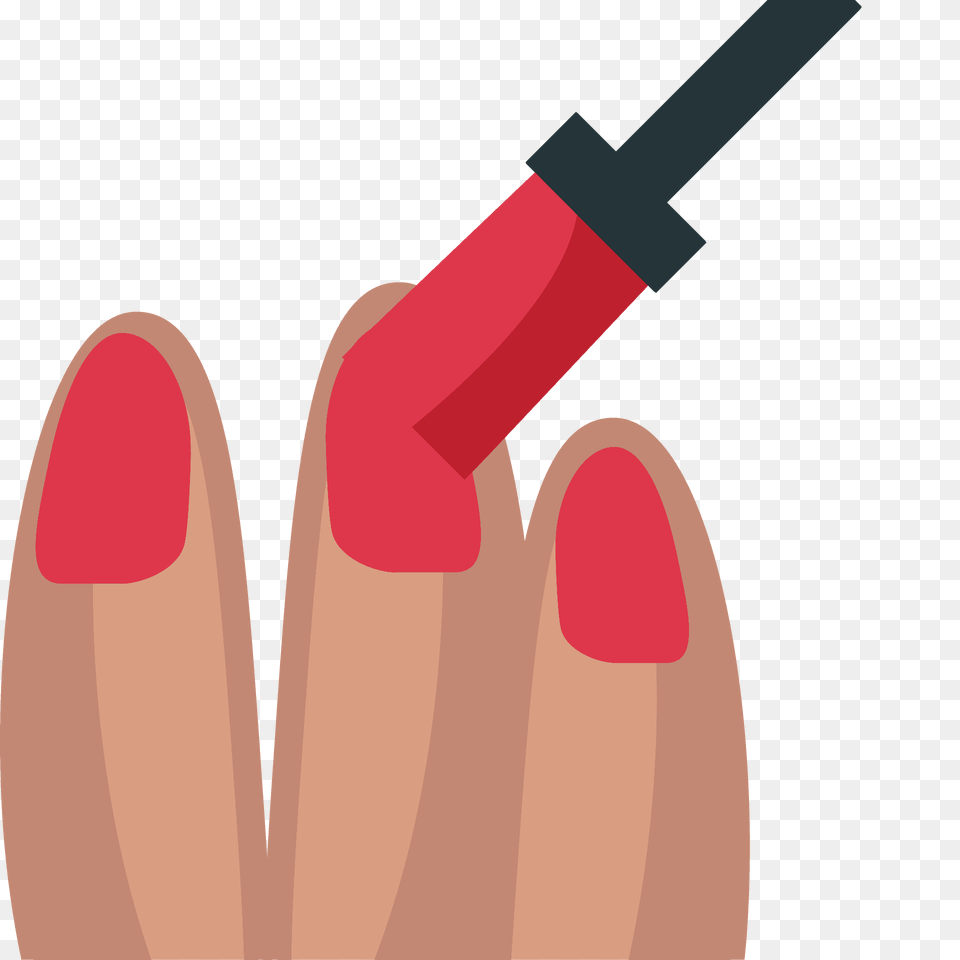 Nail Polish Emoji Clipart, Cosmetics, Lipstick, Body Part, Hand Free Transparent Png