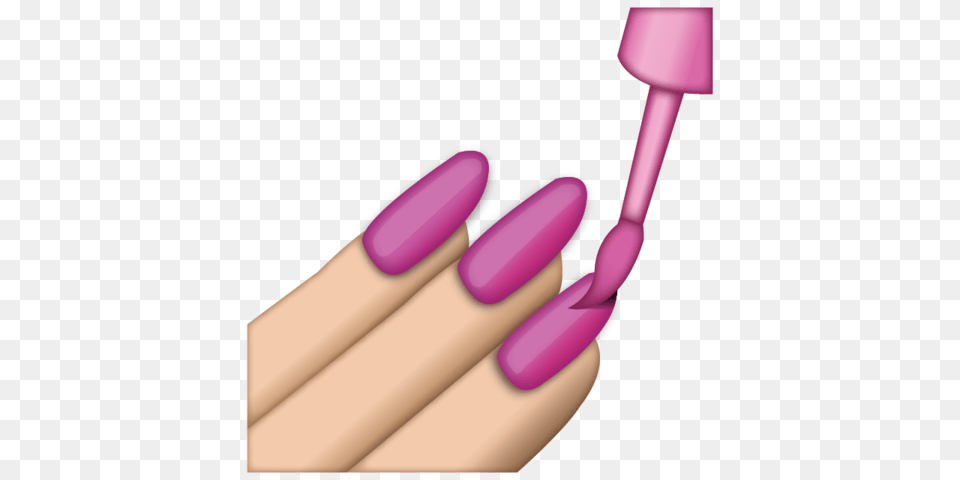 Nail Polish Emoji Hession Hairdressing, Body Part, Hand, Person, Appliance Png Image