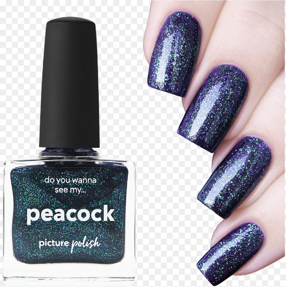 Nail Polish Peacock Nail Polish Red, Bottle, Cosmetics, Perfume, Body Part Png Image