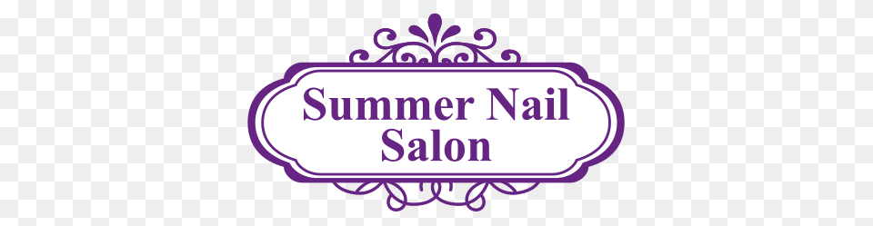 Nail Salon Clipart Clipart, Purple, Text, Sticker Free Png Download