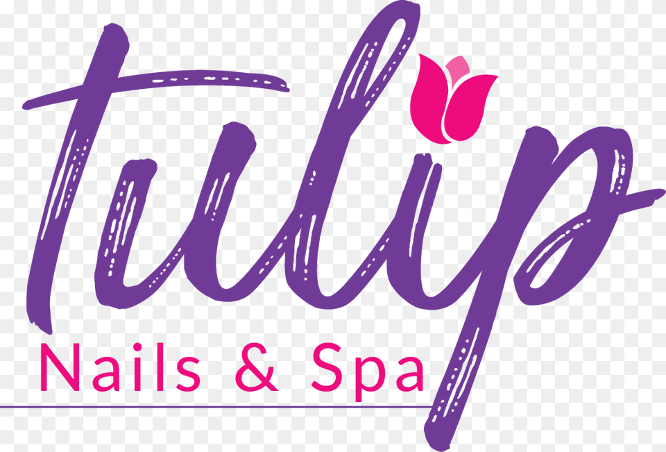 Nail Spa Tulip Logo, Handwriting, Text Png