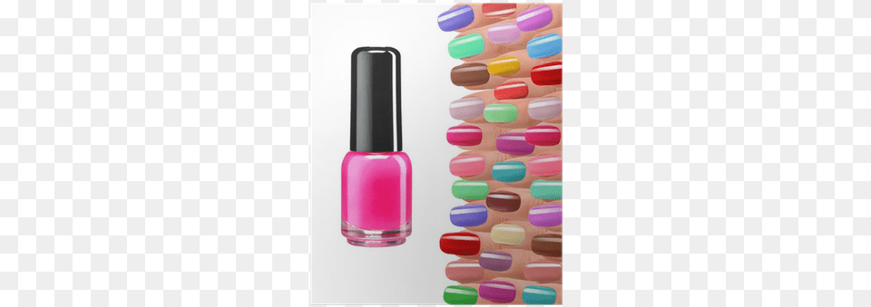 Nail Varnish Bottle With Black Lacquer Cap Poster Barniz De, Cosmetics, Medication, Pill, Nail Polish Free Transparent Png