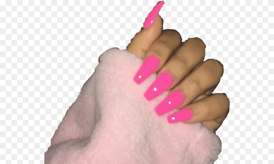 Nails Acrylic Floralpngs Acrylic Nails Transparent, Body Part, Finger, Hand, Person Free Png Download