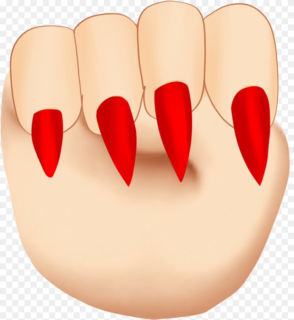 Nails Emoji Customemoji Sticker By I Make Edits Lol Strawberry, Body Part, Hand, Nail, Person Free Transparent Png