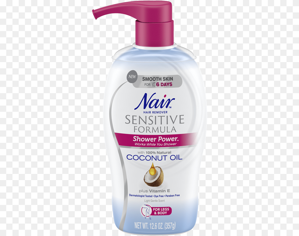 Nair Hair Removal Coconut Oil, Bottle, Lotion, Shampoo, Shaker Png Image
