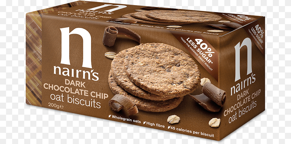Nairns Chocolate Oat Biscuits, Cocoa, Dessert, Food, Sweets Free Png Download