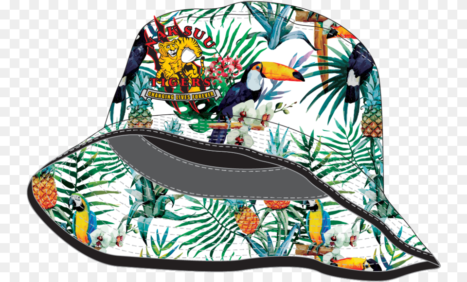 Nak Suu Bucket Hat Tropical Baseball Cap, Sun Hat, Clothing, Animal, Bird Free Transparent Png