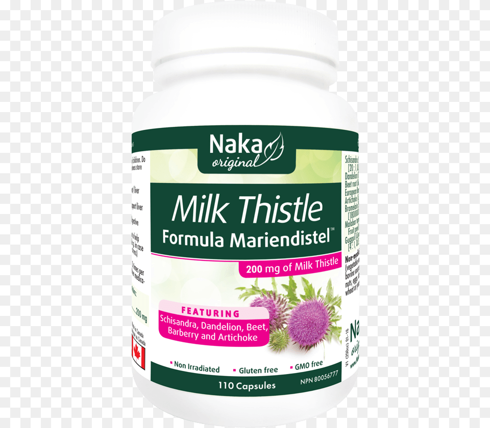Naka Original Milk Thistle Formula Mariendistel 200 Purple Coneflower, Astragalus, Flower, Herbal, Herbs Free Png Download