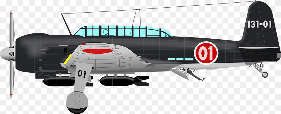 Nakajima B6 N1 Tenzan Clipart, Aircraft, Airplane, Transportation, Vehicle Png Image