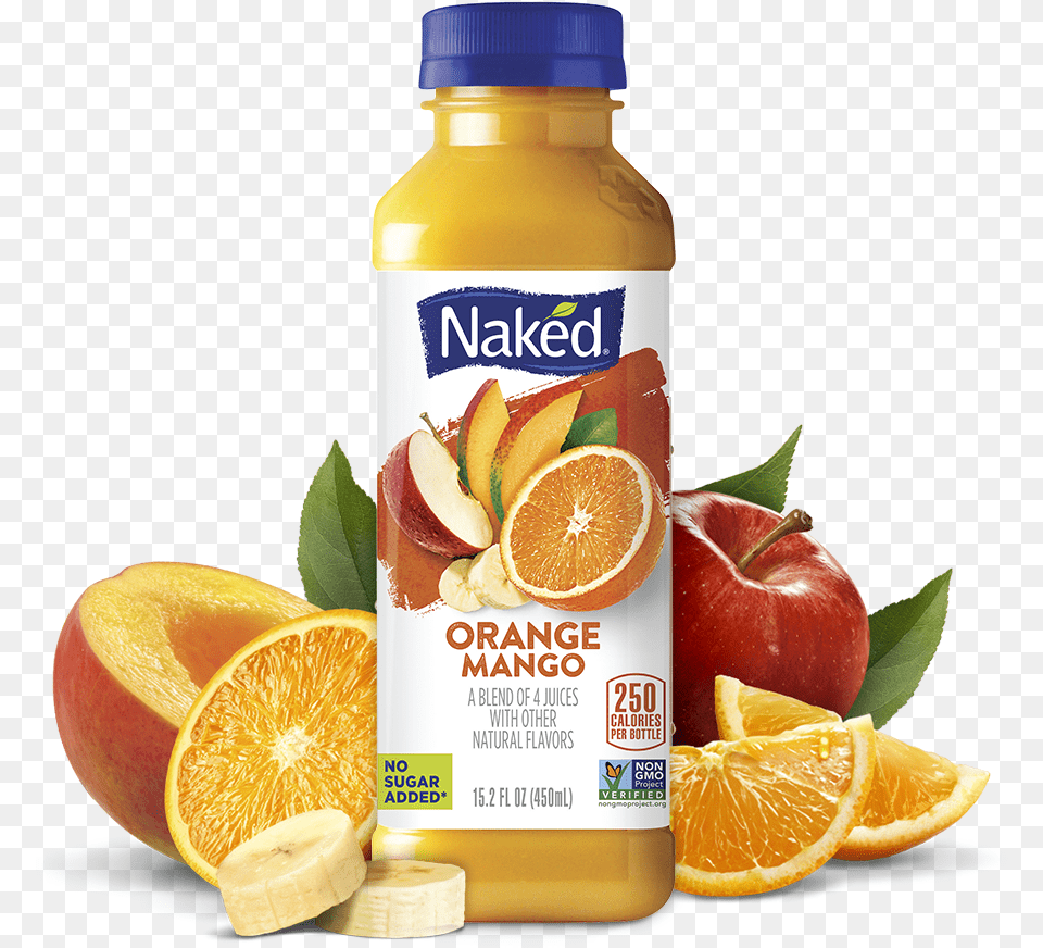 Naked Boosted Blue Machine 100 Juice Smoothie 10 Fl, Beverage, Apple, Plant, Orange Juice Png