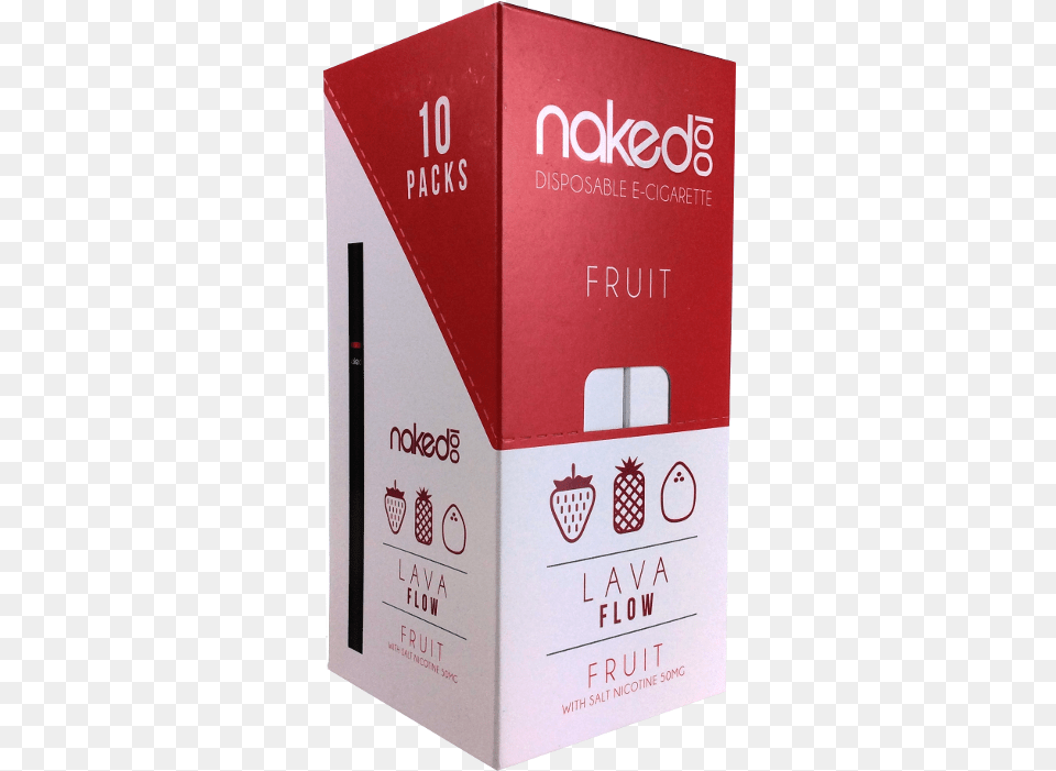 Naked Disp Lava Flow 50mg Naked Disposable E Cig, Box, Cardboard, Carton, Bottle Free Png Download