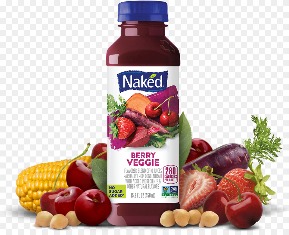 Naked Juice Berry Veggie, Beverage, Food, Ketchup, Fruit Png Image