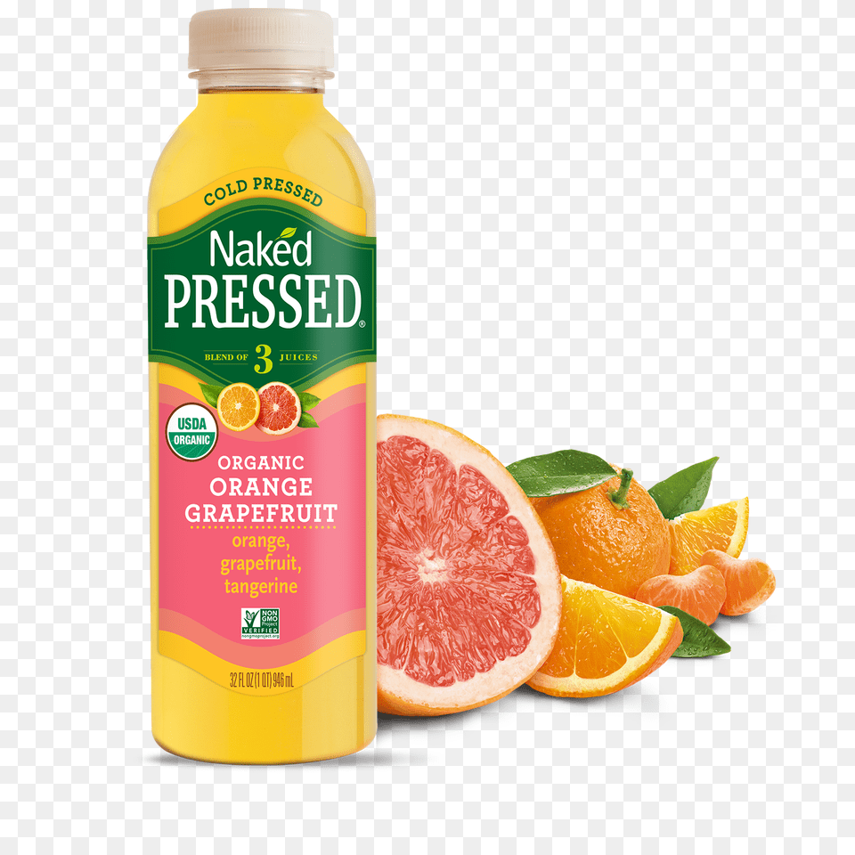 Naked Juice Organic Orange Grapefruit, Produce, Citrus Fruit, Food, Fruit Png Image