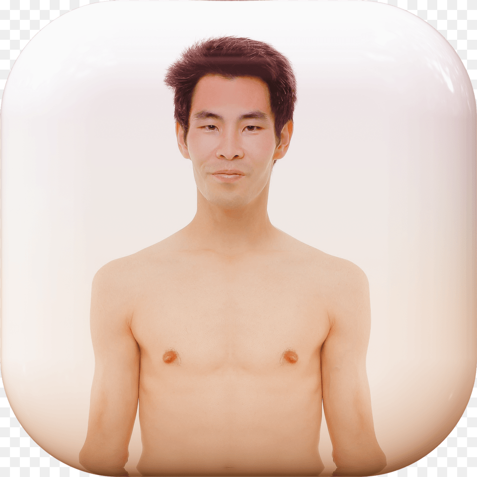 Naked Man Naked Upper Body, Back, Body Part, Face, Portrait Png Image