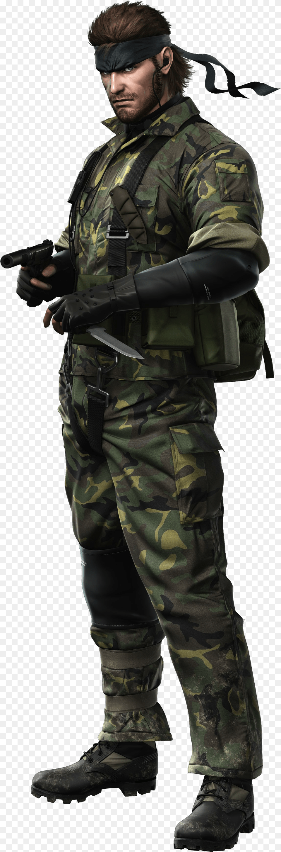 Naked Snake3 Konami Metal Gear Solid Snake Eater 3d, Military Uniform, Military, Adult, Soldier Free Png