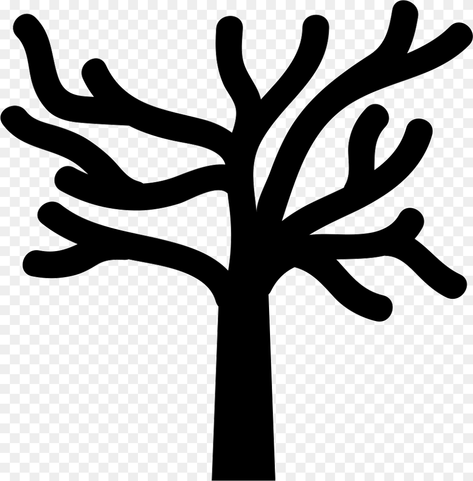 Naked Trees Branches Tree Branches Icon, Silhouette, Stencil, Plant, Sword Free Png Download