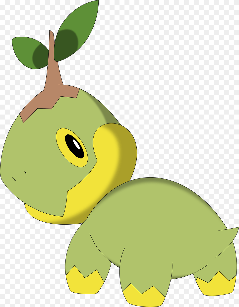 Naked Turtwig By Porygon2z Naked Turtwig By, Plush, Toy, Leaf, Plant Free Transparent Png