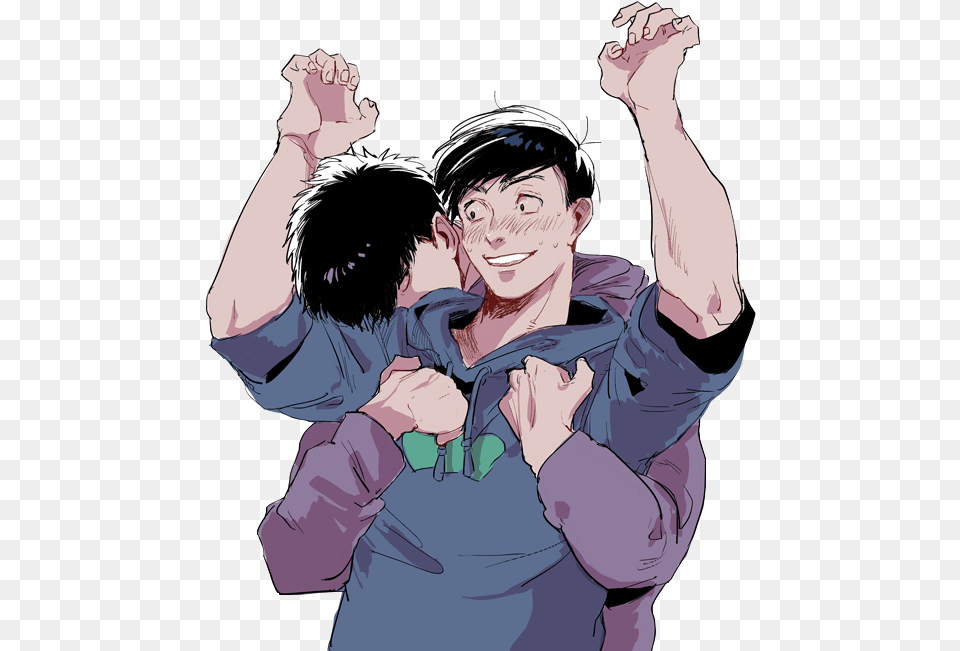 Naklejka Ichimatsu Matsuno X Karamatsu Matsuno Osomatsu San Ichimatsu Osomatsu San Karamatsu, Publication, Book, Comics, Person Free Png