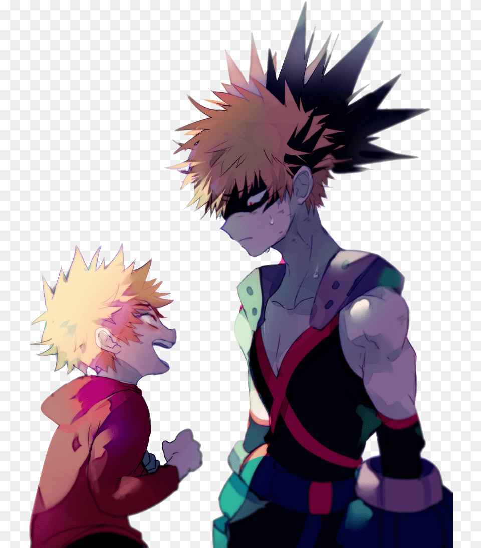 Naklejka Katsuki Bakugou Boku No Hero Academia Boku No Hero Academia Katsuki Fanart, Book, Comics, Publication, Baby Free Png Download