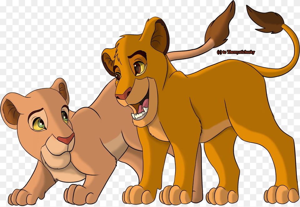 Nala And Simba Nala Characters From Lion King, Animal, Wildlife, Mammal, Face Png