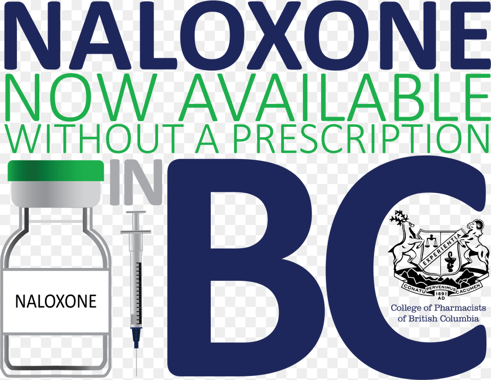 Naloxone Now Available In Bc Without A Prescription Naloxone Bc, Bottle, Text, Jar, Scoreboard Free Png Download