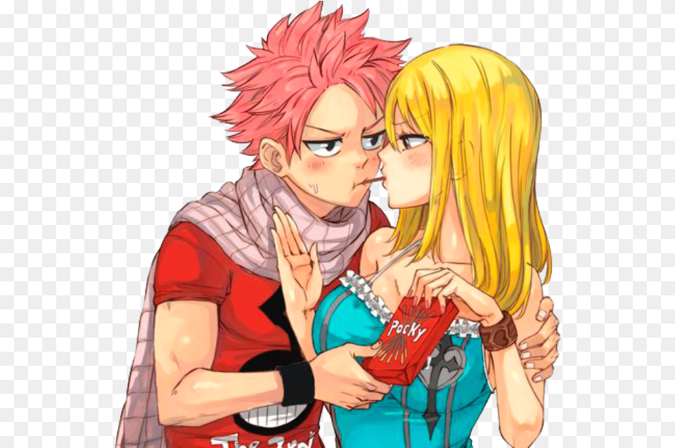 Nalu Fairy Tail Pocky Stick, Publication, Book, Comics, Adult Free Transparent Png