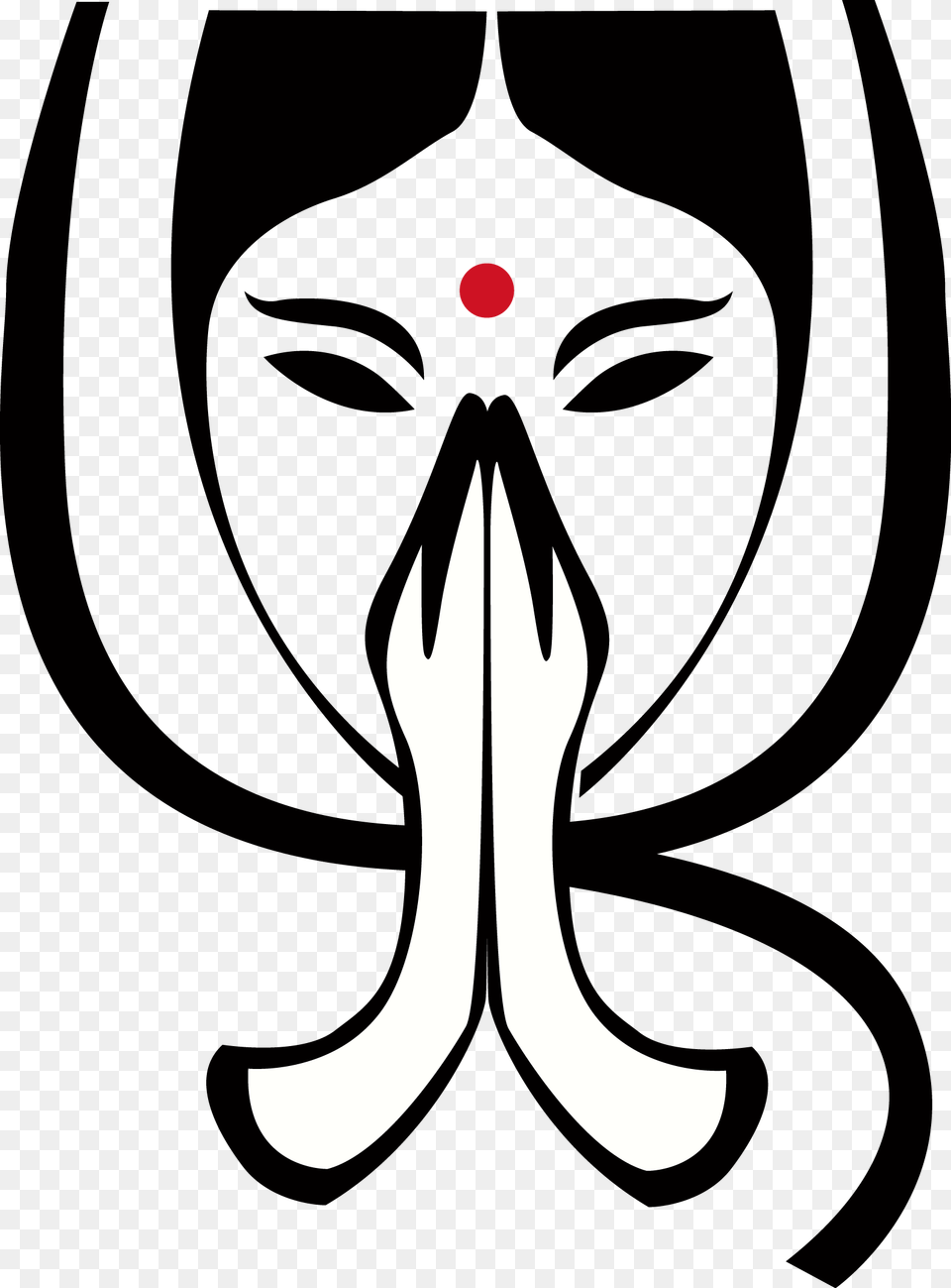 Namaste, Stencil, Symbol Png Image