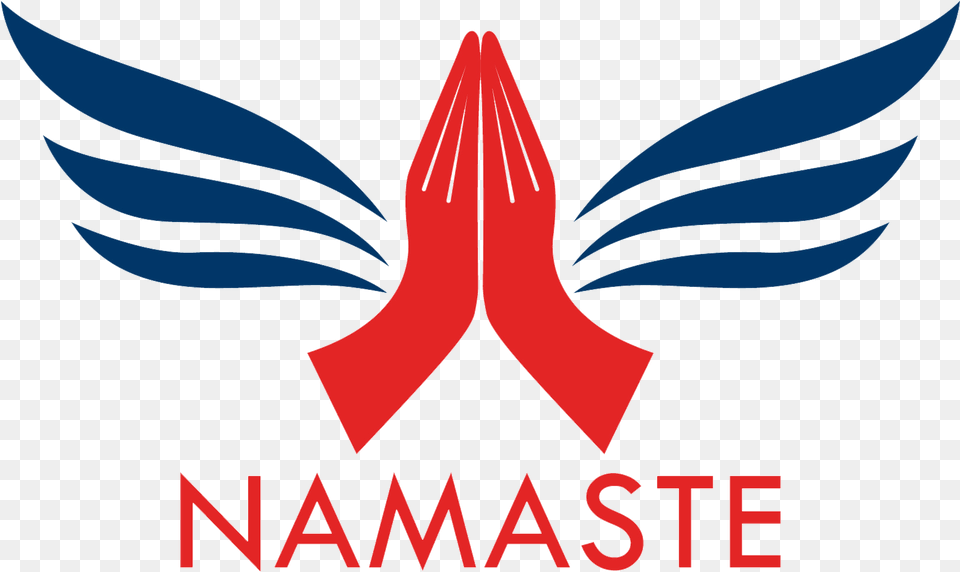 Namaste Logo Image Namaste, Emblem, Symbol, Blade, Dagger Free Png