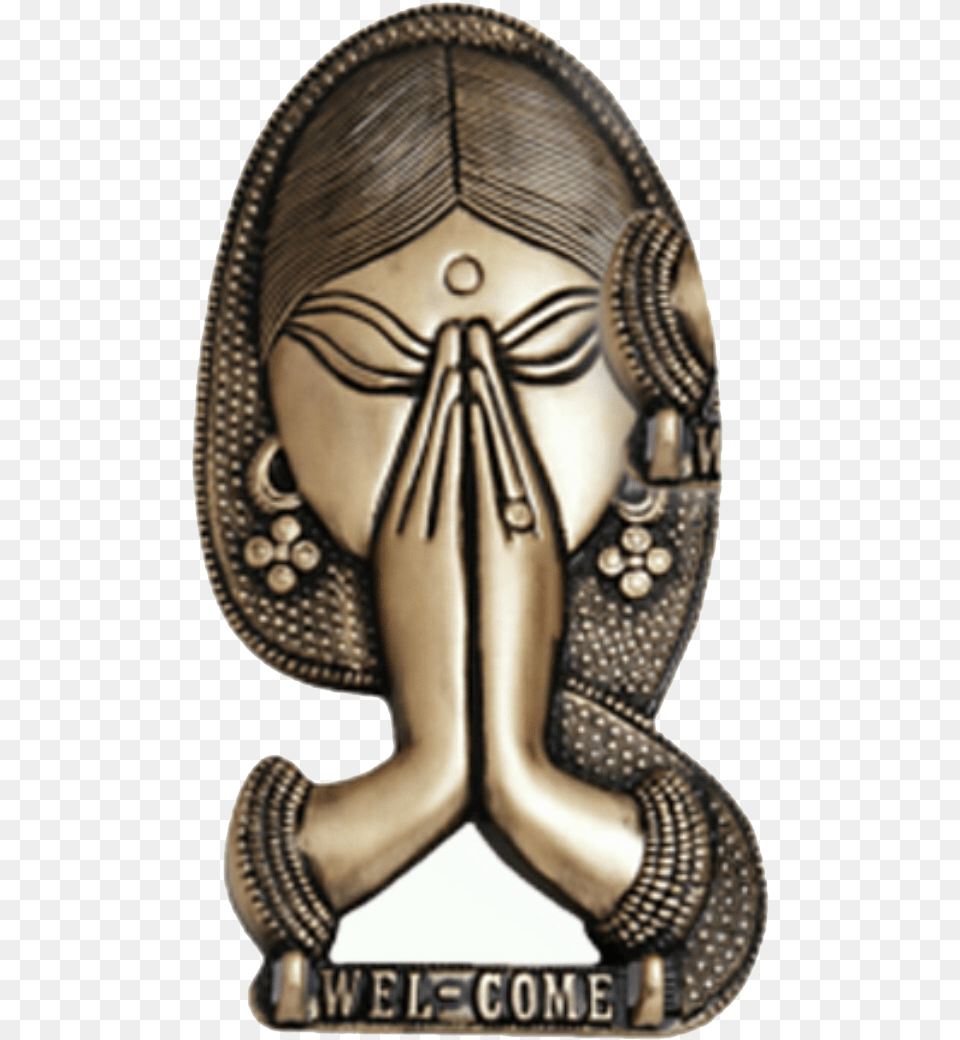 Namaste Namaste Clipart Swagatam Woman, Bronze, Adult, Female, Person Png