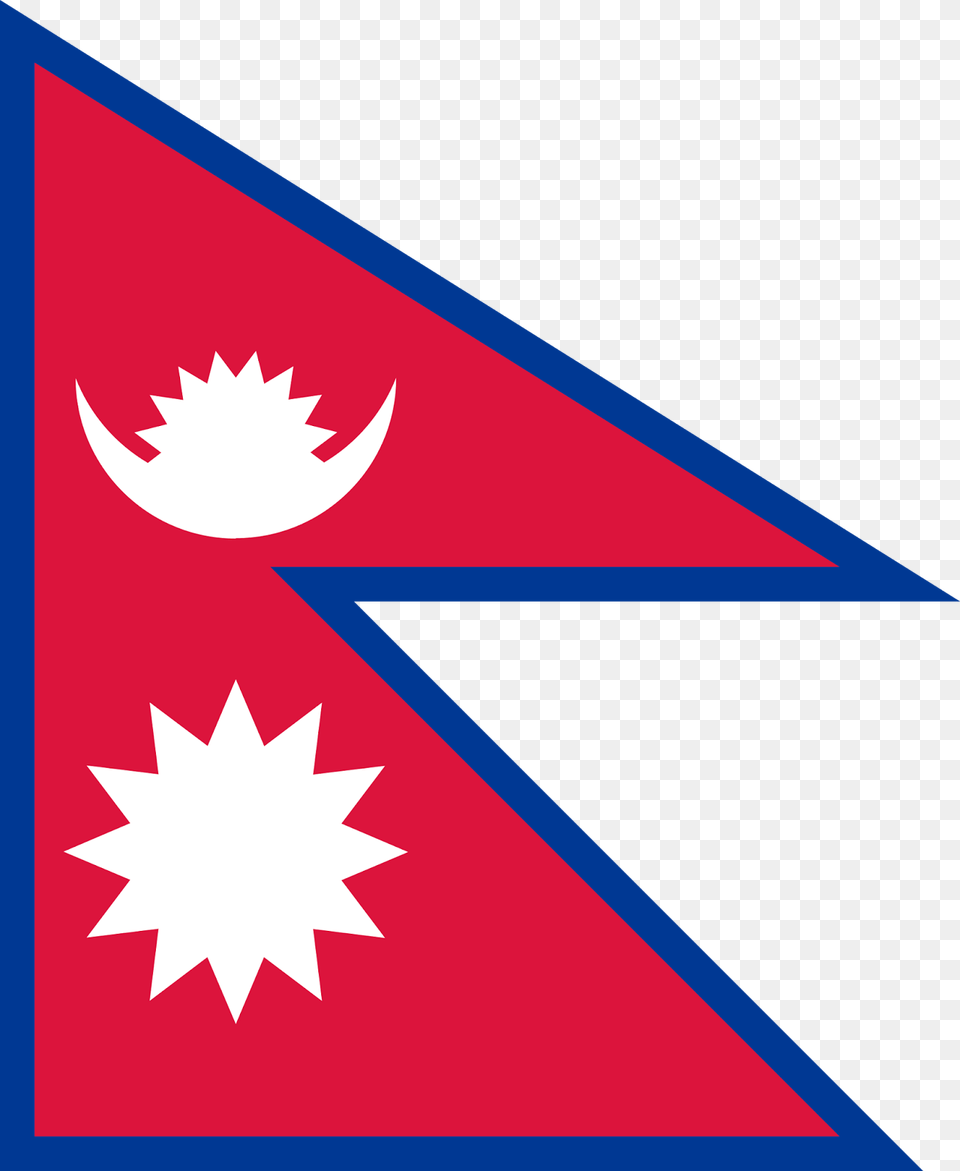 Namaste Nepal Flag Of Nepal, Triangle Png