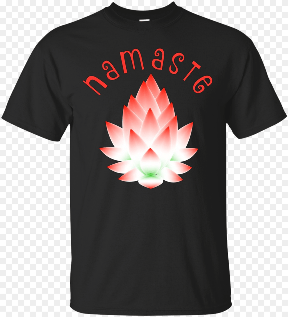 Namaste Yoga T Shirt Meditation Tee Lotus Flower Shirt Little Bob Shirts, Clothing, T-shirt Png