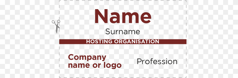 Name Badge Template Bni Badge Layout For Over Badge, Text, Paper, Blackboard Free Png Download