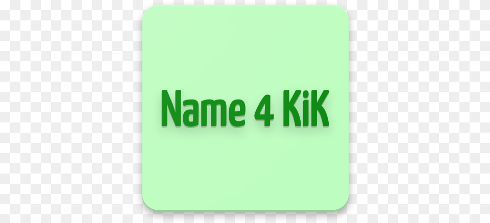 Name For Kik U2013 Apps Bei Google Play Sign, Green, Logo, Text Free Png Download