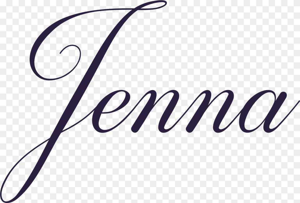 Name Jenna In Calligraphy, Text, Handwriting Png