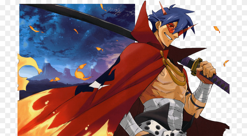 Name Kamina Tengen Toppa Gurren Lagann, Book, Comics, Publication, Person Free Transparent Png