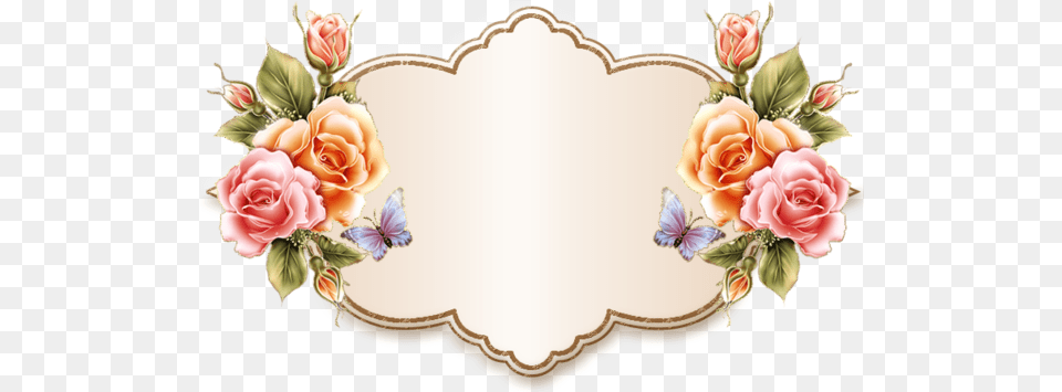 Name Plate Tira De Flores Transparent Cartoon Jingfm Flower Name Plate Design, Plant, Rose, Art, Graphics Free Png Download
