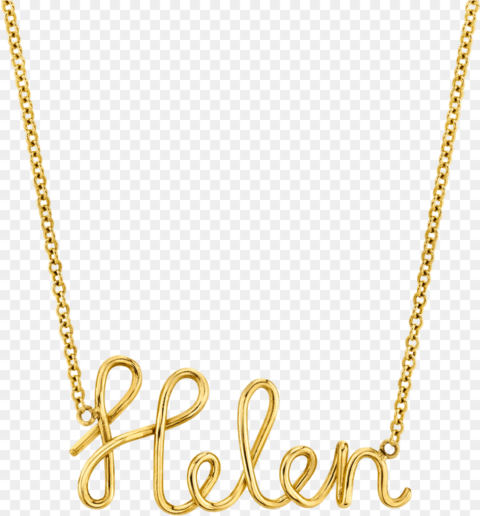 Nameplate Necklace 18k Saudi, Accessories, Jewelry Free Png Download