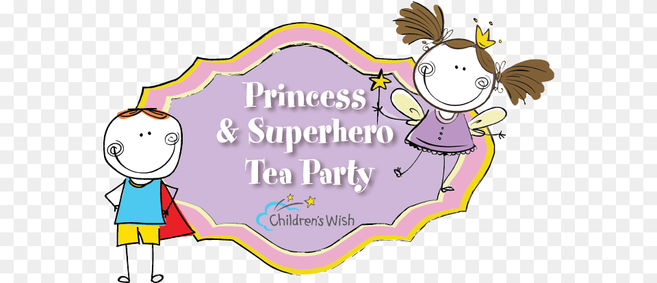 Nameprincess Superhero Tea Party Children39s Wish Foundation Of Canada, Book, Comics, Publication, Baby Png Image