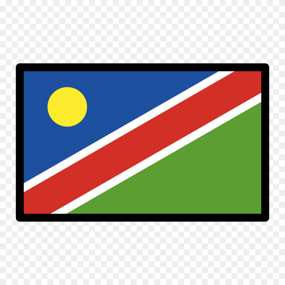 Namibia Flag Emoji Clipart, Blackboard Free Transparent Png