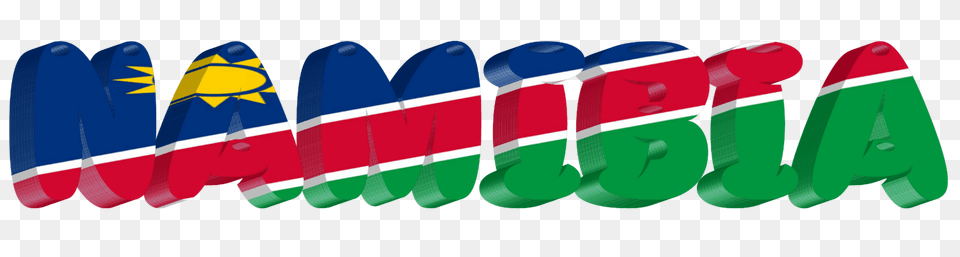 Namibia Lettering With Flag Clipart, Logo Free Png