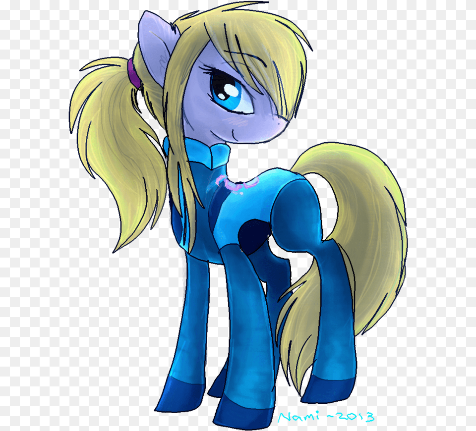 Namiwami Metroid Nintendo Ponified Ponytail Safe Cartoon, Book, Comics, Publication, Adult Free Png Download