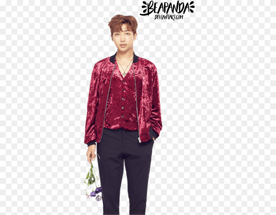 Namjoon And Bts Image Bts 4th Army Zip, Velvet, Sleeve, Long Sleeve, Jacket Free Transparent Png