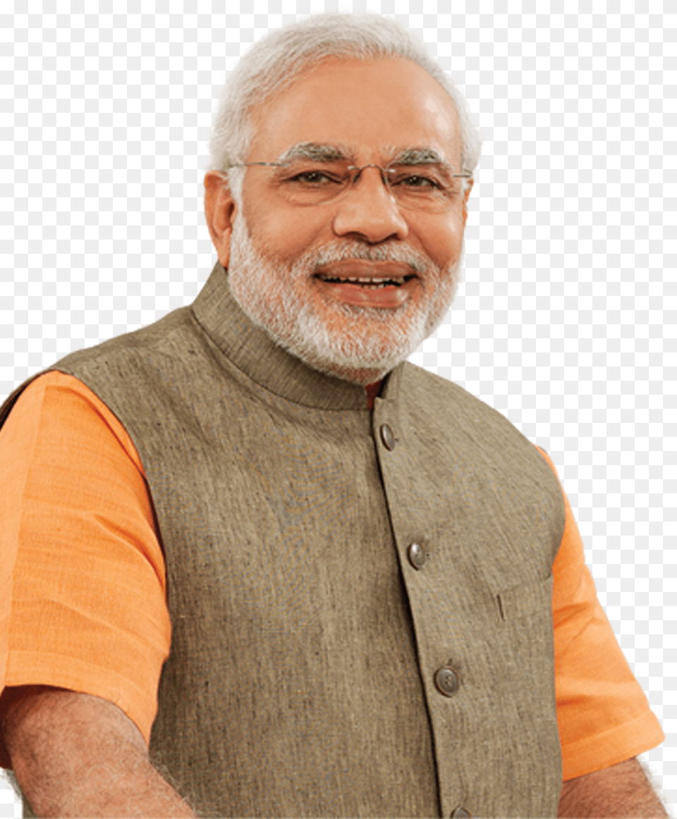 Namo Center Outline Of Narendra Modi, Vest, Clothing, Adult, Person Free Png Download