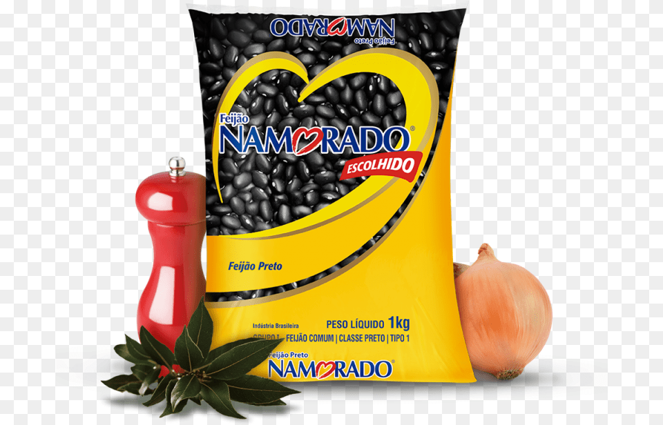 Namorado Black Beans Feijo Preto Namorado, Food, Produce, Onion, Plant Free Png Download