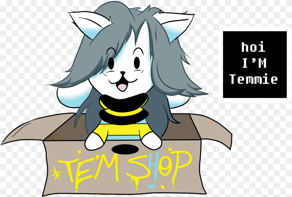 Nana Ookami Just Temmie Cartoon, Book, Comics, Publication, Baby Free Transparent Png