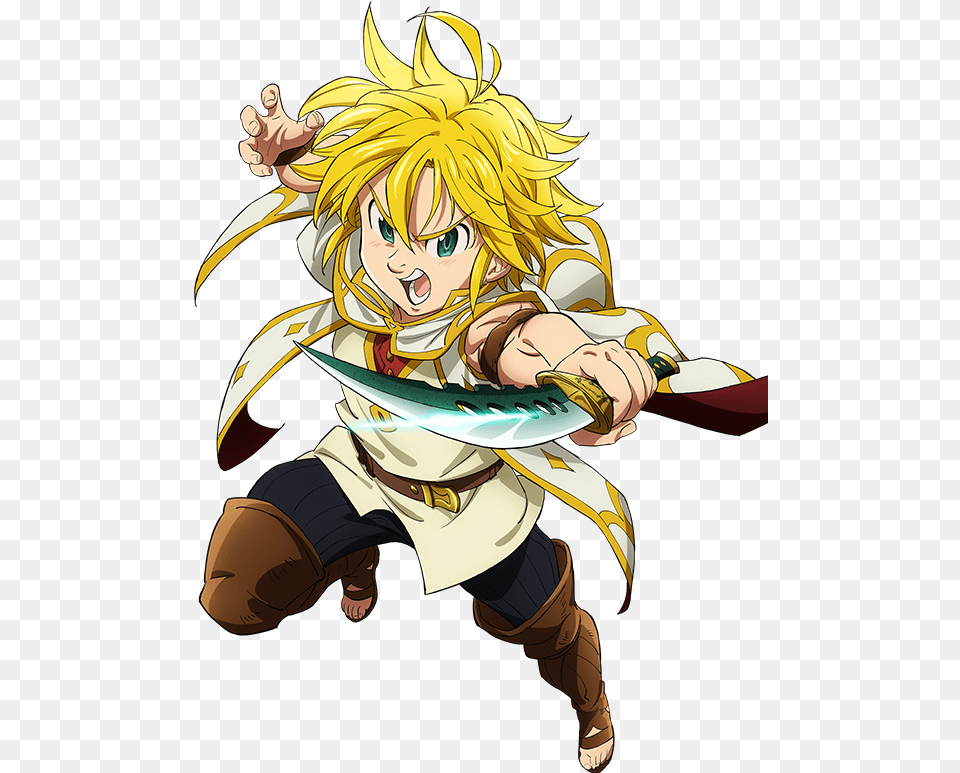 Nanatsu No Taizai Seven Deadly Sins Prisoners Of The Sky Meliodas, Book, Comics, Publication, Baby Free Png